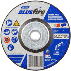Norton - Depressed-Center Wheels Wheel Diameter (Inch): 5 Wheel Thickness (Inch): 1/4 - Exact Tooling