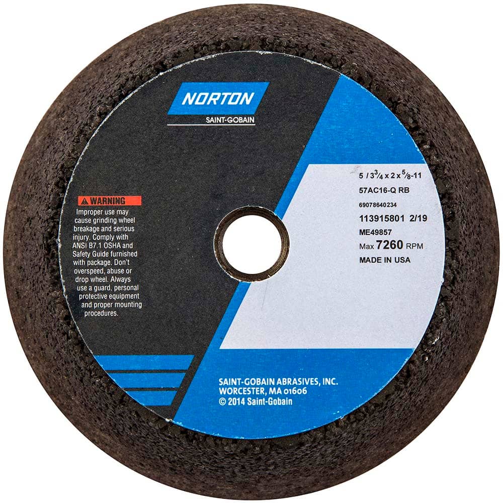 Norton - Tool & Cutter Grinding Wheels Wheel Type: Type 11 Superabrasive Wheel Type Number: B42 - Exact Tooling