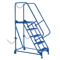 Vestil - Rolling & Wall Mounted Ladders & Platforms; Type: Rolling Ladder ; Style: Semi-Trailer Access Ladder ; Number of Steps / Rungs: 5 ; Height (Inch): 80 ; Load Capacity (Lb.): 350.000 ; Base Width (Inch): 30-1/16 - Exact Tooling