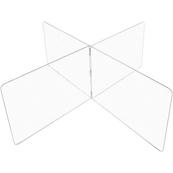 USA Sealing - 36" x 96" Self-Supporting Partition & Panel System-Social Distancing Barrier - Exact Tooling