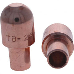Tuffaloy - Spot Welder Tips For Use With: 5RW Cap Taper Electrode Holder Type: Male Cap B Nose (Dome) - Exact Tooling
