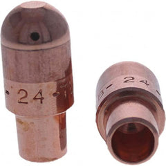 Tuffaloy - Spot Welder Tips For Use With: 4RW Cap Taper Electrode Holder Type: Male Cap B Nose (Dome) - Exact Tooling