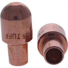Tuffaloy - Spot Welder Tips For Use With: 5RW Cap Taper Electrode Holder Type: Male Cap B Nose (Dome) - Exact Tooling