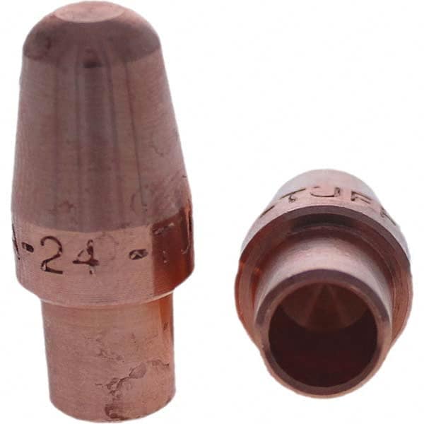 Tuffaloy - Spot Welder Tips For Use With: 4RW Cap Taper Electrode Holder Type: Male Cap A Nose (Pointed) - Exact Tooling