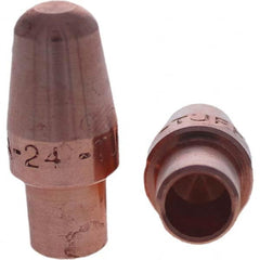 Tuffaloy - Spot Welder Tips For Use With: 4RW Cap Taper Electrode Holder Type: Male Cap A Nose (Pointed) - Exact Tooling