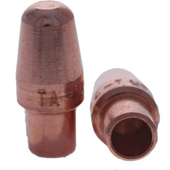 Tuffaloy - Spot Welder Tips For Use With: 4RW Cap Taper Electrode Holder Type: Male Cap A Nose (Pointed) - Exact Tooling