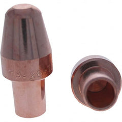 Tuffaloy - Spot Welder Tips For Use With: 6RW Cap Taper Electrode Holder Type: Male Cap A Nose (Pointed) - Exact Tooling