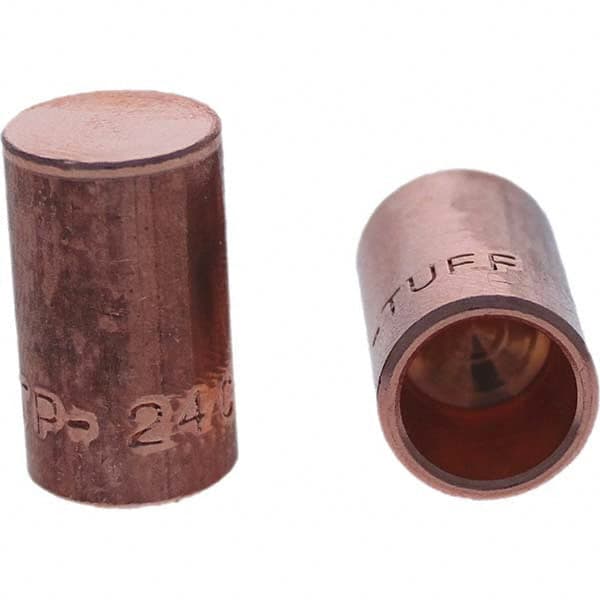 Tuffaloy - Spot Welder Tips For Use With: 4RW Cap Taper Electrode Holder Type: Female Cap C Nose (Flat) - Exact Tooling