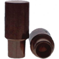 Tuffaloy - Spot Welder Tips For Use With: 4RW Cap Taper Electrode Holder Type: Male Cap C Nose (Flat) - Exact Tooling