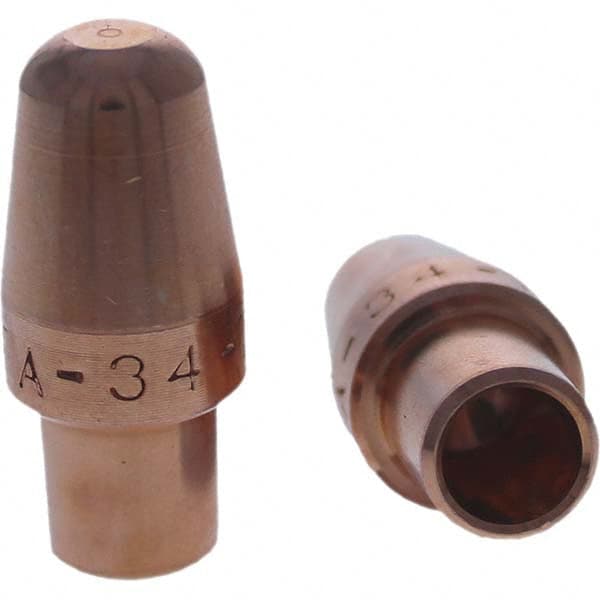 Tuffaloy - Spot Welder Tips For Use With: 4RW Cap Taper Electrode Holder Type: Male Cap A Nose (Pointed) - Exact Tooling