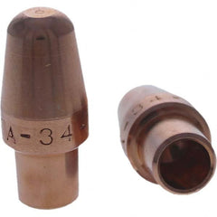 Tuffaloy - Spot Welder Tips For Use With: 4RW Cap Taper Electrode Holder Type: Male Cap A Nose (Pointed) - Exact Tooling