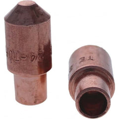 Tuffaloy - Spot Welder Tips For Use With: 4RW Cap Taper Electrode Holder Type: Male Cap E Nose (Truncated) - Exact Tooling