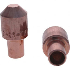 Tuffaloy - Spot Welder Tips For Use With: 5RW Cap Taper Electrode Holder Type: Male Cap E Nose (Truncated) - Exact Tooling