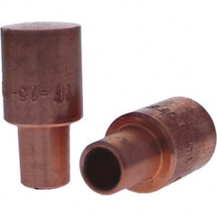 Tuffaloy - Spot Welder Tips For Use With: 5RW Cap Taper Electrode Holder Type: Male Cap F Nose (Radius) - Exact Tooling