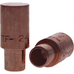 Tuffaloy - Spot Welder Tips For Use With: 4RW Cap Taper Electrode Holder Type: Male Cap F Nose (Radius) - Exact Tooling