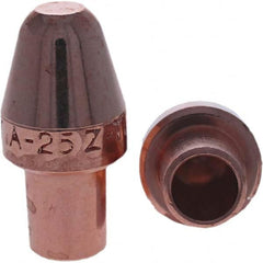 Tuffaloy - Spot Welder Tips For Use With: 5RW Cap Taper Electrode Holder Type: Male Cap A Nose (Pointed) - Exact Tooling