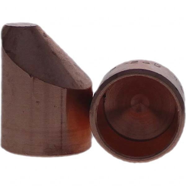Tuffaloy - Spot Welder Tips For Use With: 6RW Cap Taper Electrode Holder Type: Female Cap D Nose (Offset) - Exact Tooling