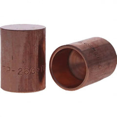 Tuffaloy - Spot Welder Tips For Use With: 6RW Cap Taper Electrode Holder Type: Female Cap C Nose (Flat) - Exact Tooling
