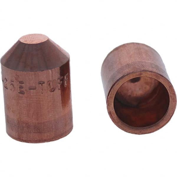 Tuffaloy - Spot Welder Tips For Use With: 5RW Cap Taper Electrode Holder Type: Female Cap E Nose (Truncated) - Exact Tooling