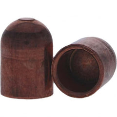 Tuffaloy - Spot Welder Tips For Use With: 5RW Cap Taper Electrode Holder Type: Female Cap B Nose (Dome) - Exact Tooling