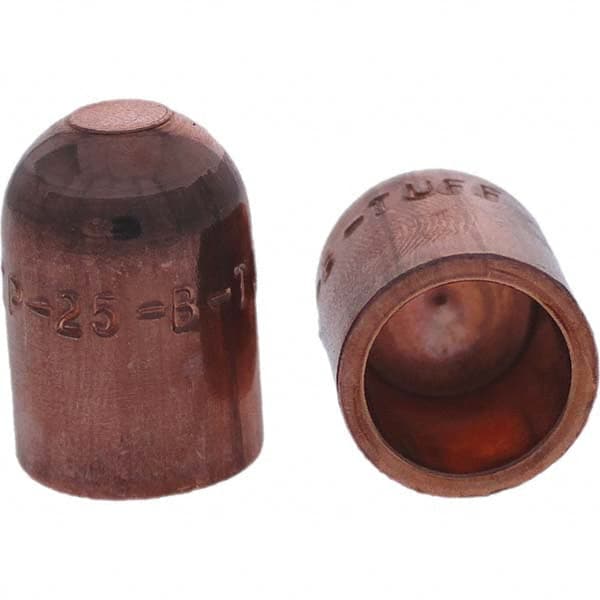 Tuffaloy - Spot Welder Tips For Use With: 5RW Cap Taper Electrode Holder Type: Female Cap B Nose (Dome) - Exact Tooling
