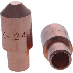 Tuffaloy - Spot Welder Tips For Use With: 4RW Cap Taper Electrode Holder Type: Male Cap E Nose (Truncated) - Exact Tooling