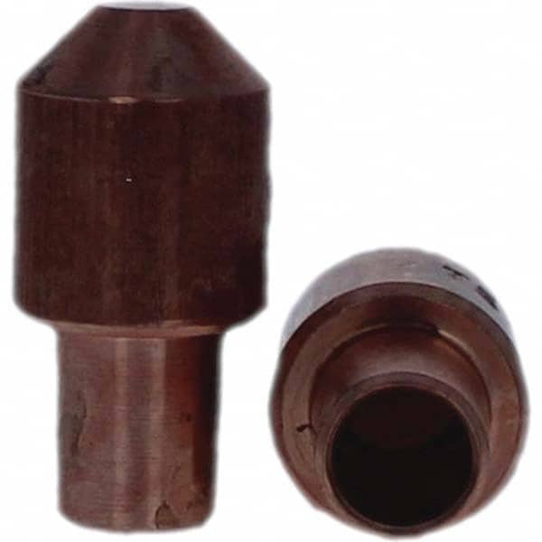 Tuffaloy - Spot Welder Tips For Use With: 5RW Cap Taper Electrode Holder Type: Male Cap E Nose (Truncated) - Exact Tooling