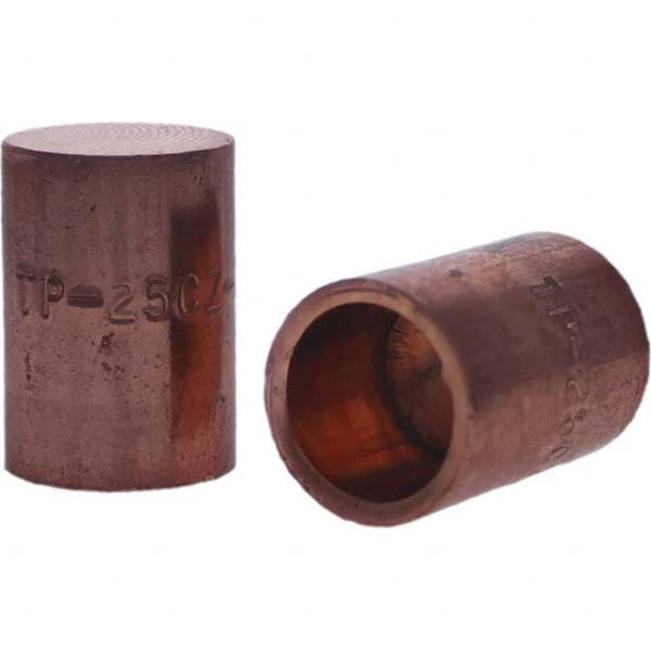 Tuffaloy - Spot Welder Tips For Use With: 5RW Cap Taper Electrode Holder Type: Female Cap C Nose (Flat) - Exact Tooling