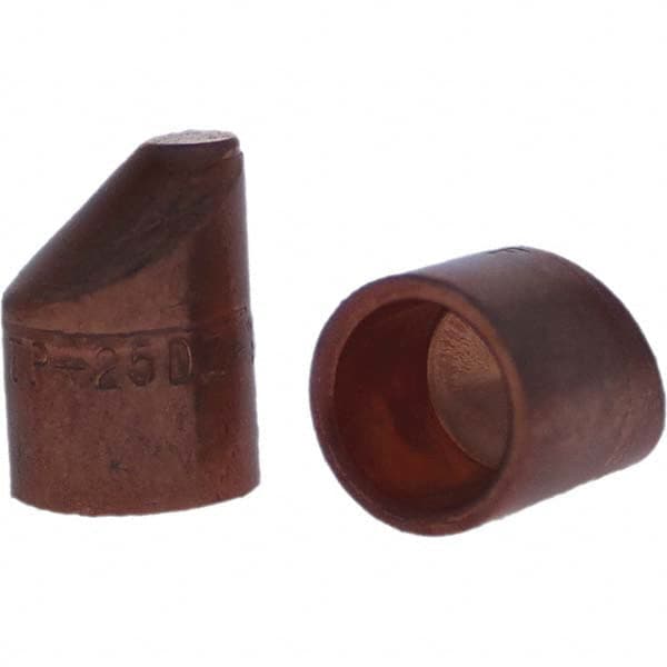 Tuffaloy - Spot Welder Tips For Use With: 5RW Cap Taper Electrode Holder Type: Female Cap D Nose (Offset) - Exact Tooling