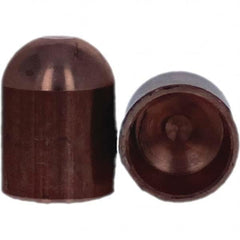 Tuffaloy - Spot Welder Tips For Use With: 6RW Cap Taper Electrode Holder Type: Female Cap B Nose (Dome) - Exact Tooling