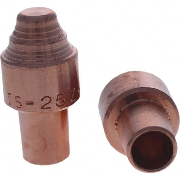 Tuffaloy - Spot Welder Tips For Use With: 5RW Cap Taper Electrode Holder Type: Male Cap S Nose - Exact Tooling