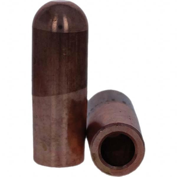 Tuffaloy - Spot Welder Tips For Use With: 7RW Electrode Holder Type: Straight Tip B Nose (Dome) - Exact Tooling