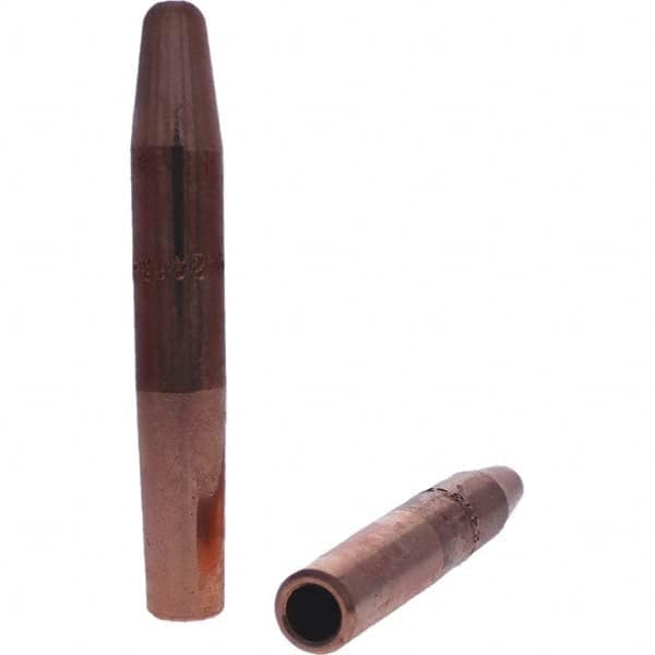Tuffaloy - Spot Welder Tips For Use With: 4RW Electrode Holder Type: Straight Tip A Nose (Pointed) - Exact Tooling
