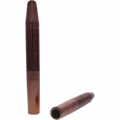 Tuffaloy - Spot Welder Tips For Use With: 4RW Electrode Holder Type: Straight Tip A Nose (Pointed) - Exact Tooling