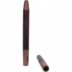 Tuffaloy - Spot Welder Tips For Use With: 4RW Electrode Holder Type: Straight Tip A Nose (Pointed) - Exact Tooling