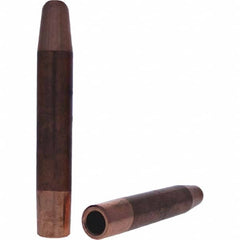 Tuffaloy - Spot Welder Tips For Use With: 7RW Electrode Holder Type: Straight Tip A Nose (Pointed) - Exact Tooling