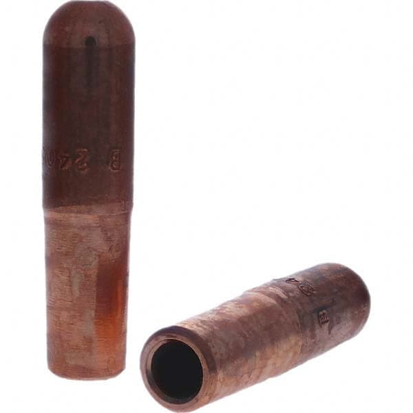 Tuffaloy - Spot Welder Tips For Use With: 6RW Electrode Holder Type: Straight Tip B Nose (Dome) - Exact Tooling