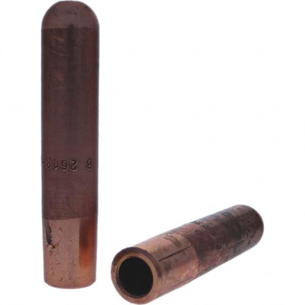 Tuffaloy - Spot Welder Tips For Use With: 6RW Electrode Holder Type: Straight Tip B Nose (Dome) - Exact Tooling