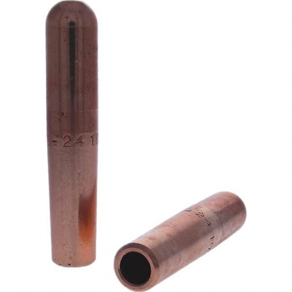 Tuffaloy - Spot Welder Tips For Use With: 4RW Electrode Holder Type: Straight Tip B Nose (Dome) - Exact Tooling