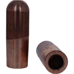 Tuffaloy - Spot Welder Tips For Use With: 7RW Electrode Holder Type: Straight Tip B Nose (Dome) - Exact Tooling