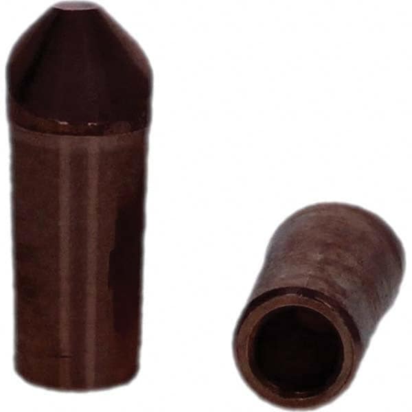 Tuffaloy - Spot Welder Tips For Use With: 4RW Electrode Holder Type: Straight Tip D Nose (Offset) - Exact Tooling