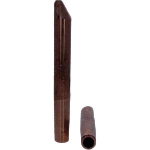 Tuffaloy - Spot Welder Tips For Use With: 4RW Electrode Holder Type: Straight Tip D Nose (Offset) - Exact Tooling