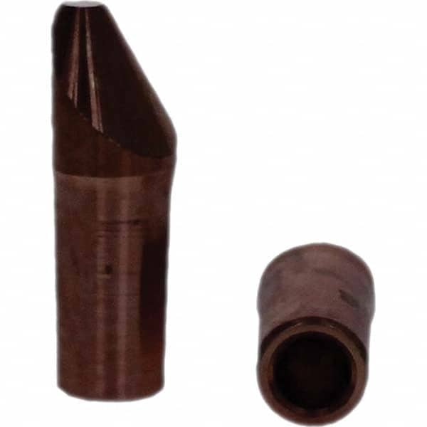 Tuffaloy - Spot Welder Tips For Use With: 4RW Electrode Holder Type: Straight Tip D Nose (Offset) - Exact Tooling
