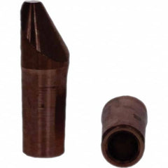 Tuffaloy - Spot Welder Tips For Use With: 4RW Electrode Holder Type: Straight Tip D Nose (Offset) - Exact Tooling