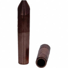 Tuffaloy - Spot Welder Tips For Use With: 4RW Electrode Holder Type: Straight Tip D Nose (Offset) - Exact Tooling