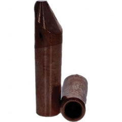 Tuffaloy - Spot Welder Tips For Use With: 4RW Electrode Holder Type: Straight Tip D Nose (Offset) - Exact Tooling