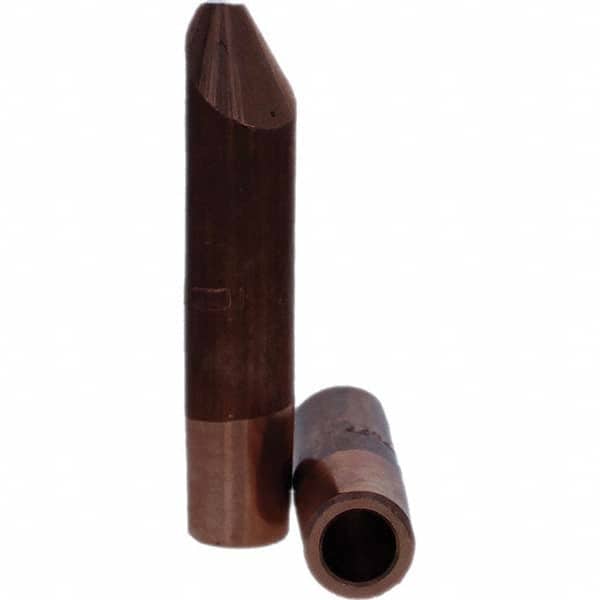 Tuffaloy - Spot Welder Tips For Use With: 7RW Electrode Holder Type: Straight Tip D Nose (Offset) - Exact Tooling