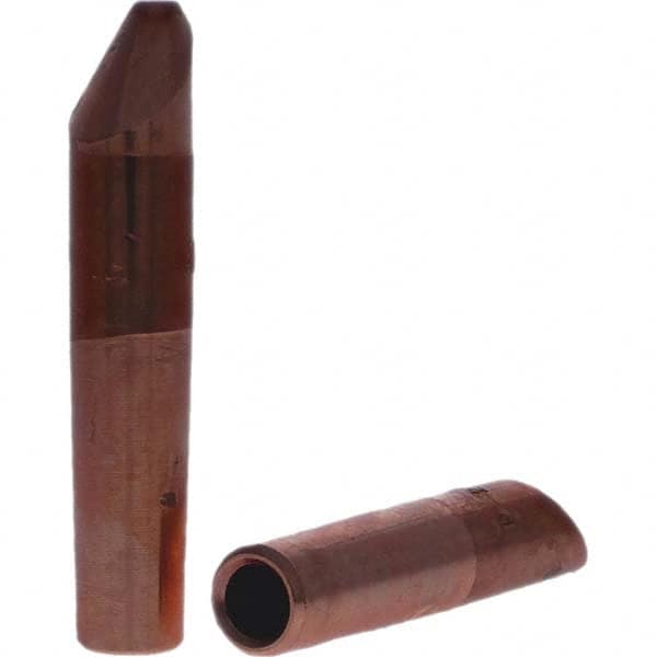 Tuffaloy - Spot Welder Tips For Use With: 4RW Electrode Holder Type: Straight Tip D Nose (Offset) - Exact Tooling