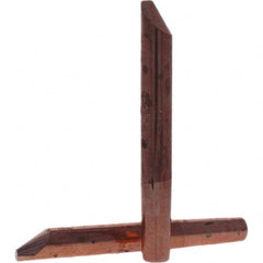 Tuffaloy - Spot Welder Tips For Use With: 4RW Electrode Holder Type: Straight Tip D Nose (Offset) - Exact Tooling