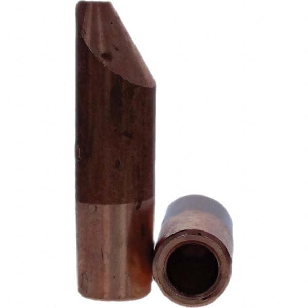 Tuffaloy - Spot Welder Tips For Use With: 5RW Electrode Holder Type: Straight Tip D Nose (Offset) - Exact Tooling